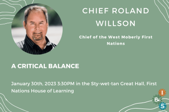 Chief Roland Willson: A Critical Balance