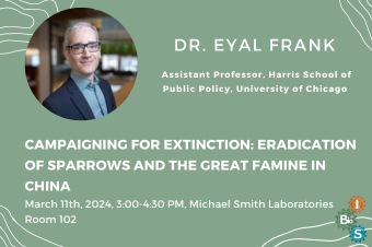 Dr. Eyal Frank: Campaigning for Extinction: Eradication of Sparrows and the Great Famine in China