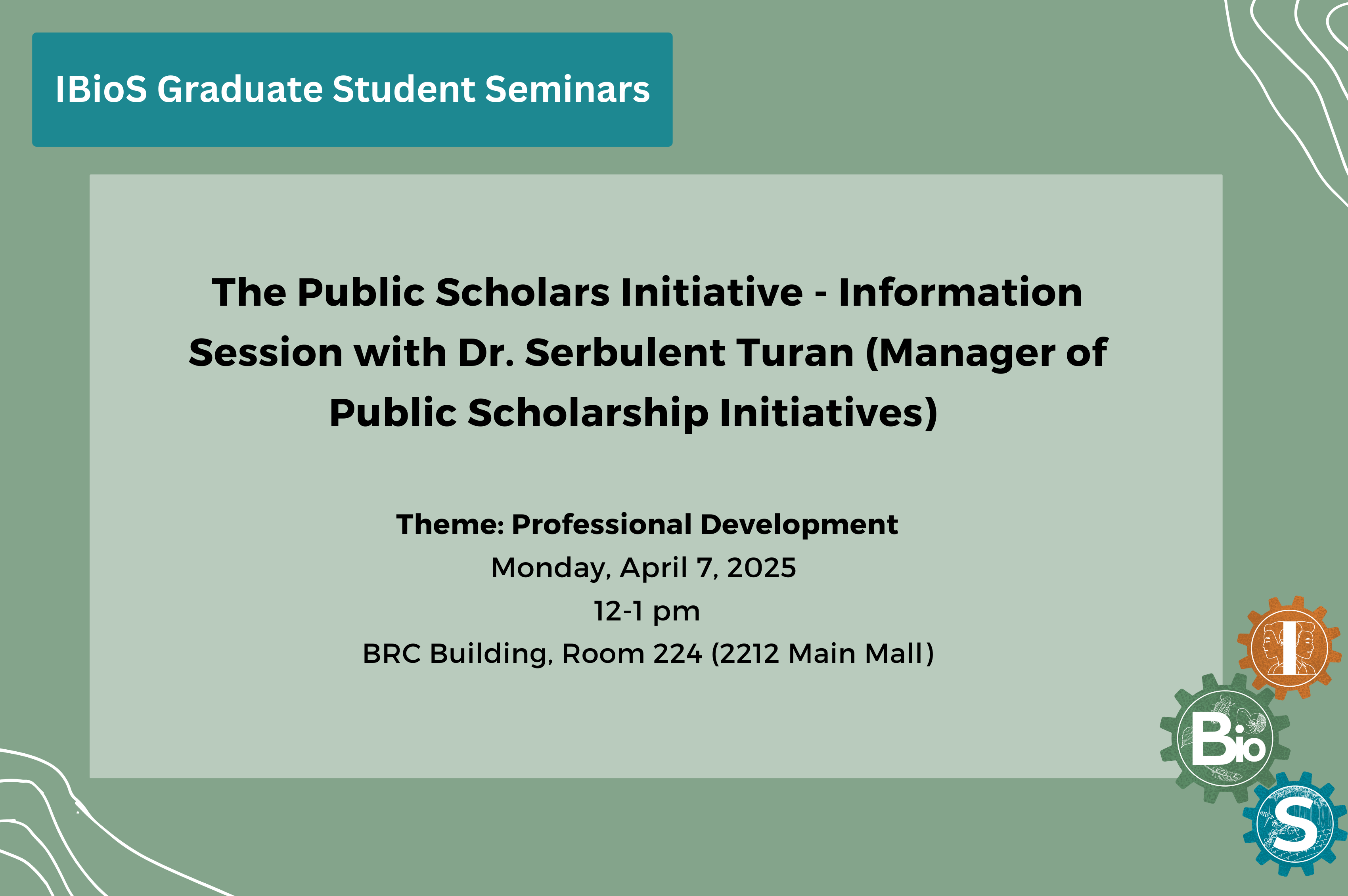 The Public Scholars Initiative  – Information Session with Dr. Serbulent Turan (Manager of Public Scholarship Initiative